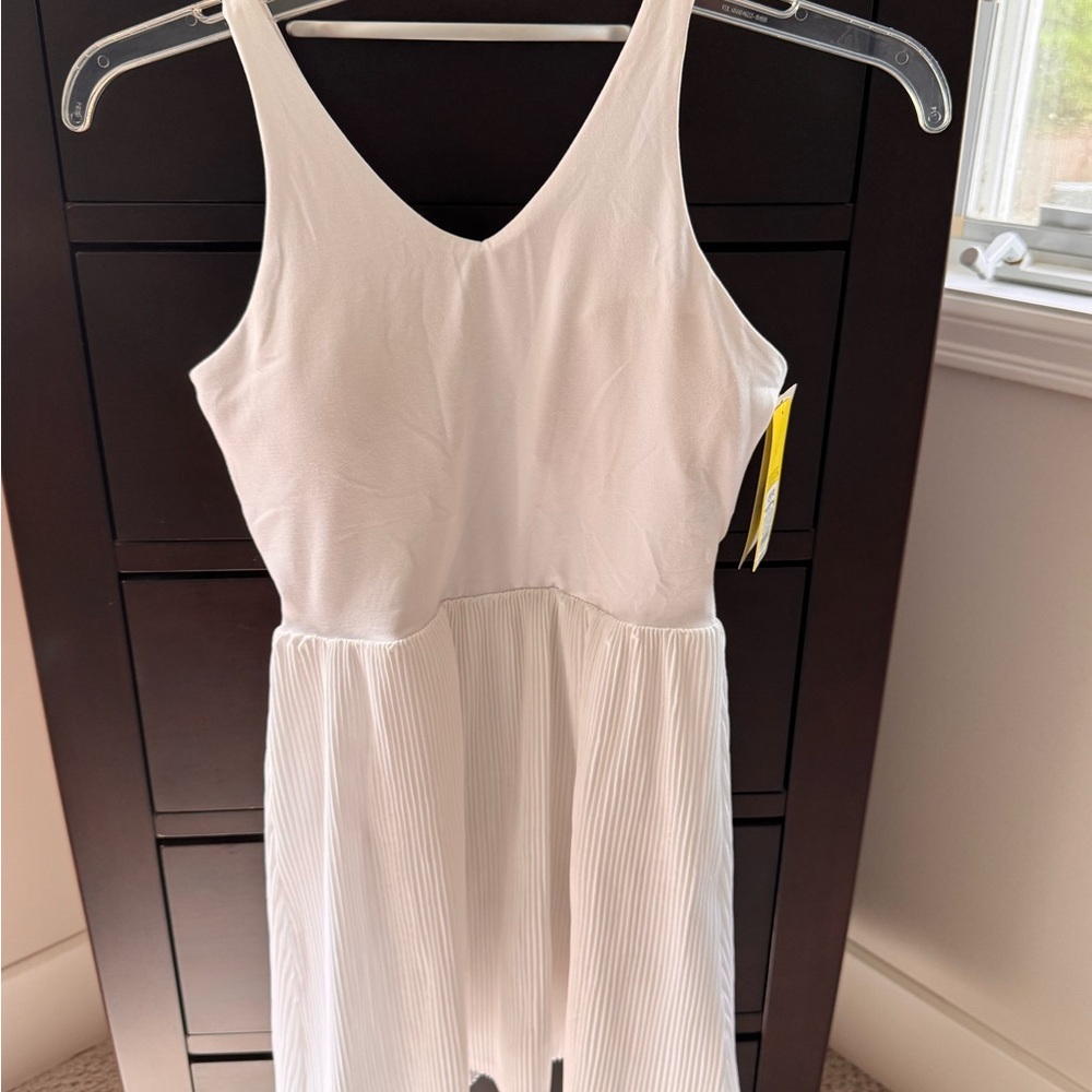 All in Motion White Sleeveless V-Neck Sundress